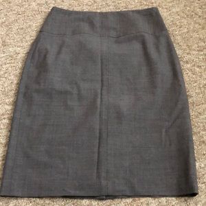 Gray pencil skirt